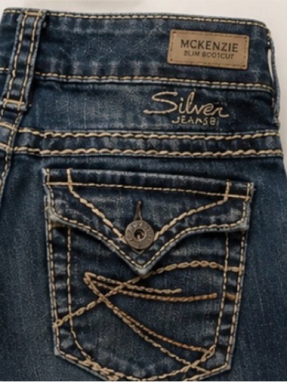 Silver Jeans McKenzie Slim Bootcut Jeans – W29/L31 – Low Rise - Picture 2 of 6